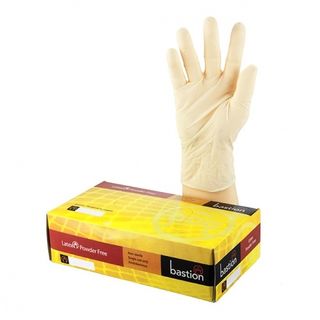 Latex Gloves PowderFree Box 100 - Bastion