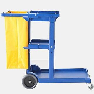 Janitor Cart Blue, Each - Edco