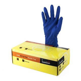Bastion Latex Hi-Risk PowderFree Gloves LARGE - UniPak