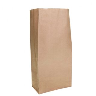 Brown Block Bottom Paper Bag No 3 Heavy Duty 185W x 380H (100mm gusset) - UniPak