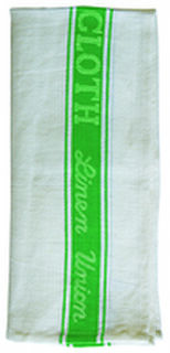 Tea Towel 50% Cotton 50% Linen Union Glass Green, Pack 10 - Filta