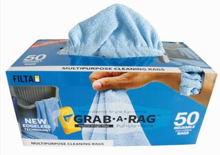 Grab-A-Rag Microfibre Cloths Blue Carton - Filta
