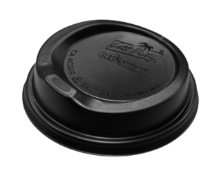 Eco-Smart' Combo Hot Cup Lids BLACK (suit all DW, SW & Dimple) - Castaway