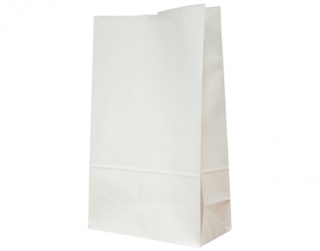 #16 SOS Paper Bags, flat bottom, White - Castaway