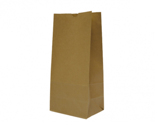 #12 SOS Paper Bags, flat bottom, Brown - Castaway