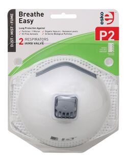 BREATHE EASY' P2 Respirator with Valve 2 Pack - Esko