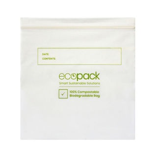Resealable Bags Compostable 180x190mm - Ecobags