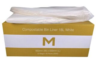 Bin Liner 18L Brown Compostable - Matthews