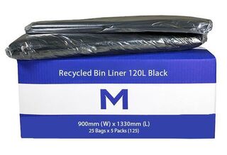Bin Liner 120L Black  - Matthews