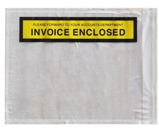 Adhesive Labelope Invoice Enclosed - White, 115mm x 150mm - Matthews