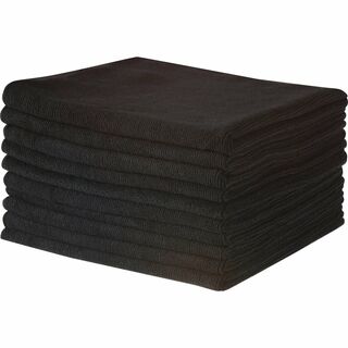 Filta Commercial Microfibre Cloth BLACK 40cm X 40cm, Pack 10 - Filta
