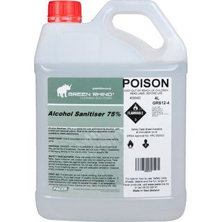 Alcohol Sanitiser 75% - Green Rhino - 1Litre