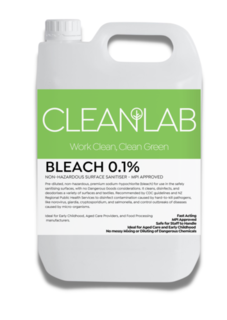 Bleach 0.1% 5L Ready to Use - Cleanlab