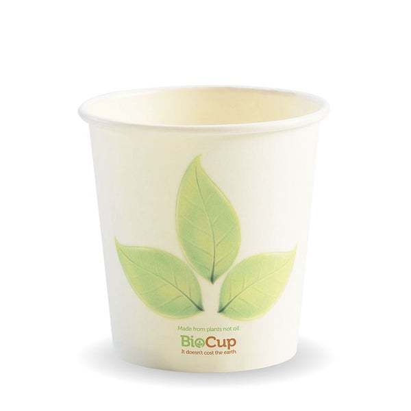 4oz Coffee Cups Leaf Single Wall - BioPak