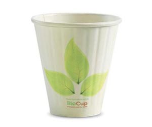 8oz Coffee Cup Leaf (90mm) Double Wall - BioPak