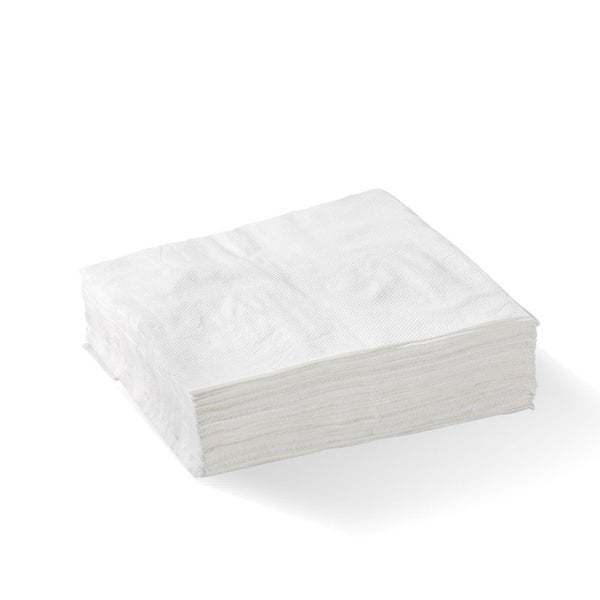 Lunch Napkin 1 Ply (1/4 Fold) White - BioNapkin