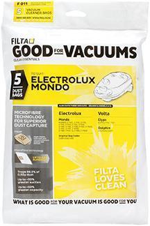 ELECTROLUX MONDO MICROFIBRE VACUUM CLEANER BAGS 5 PACK - Filta