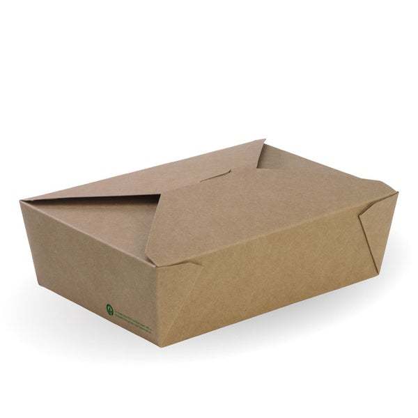 Large lunch box - FSC Mix - printed kraft-look - Biopak