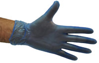 Vinyl Gloves Blue - Powdered LARGE - Selfgard