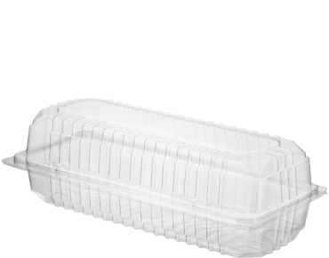 Eco-Smart' Clearview' Roll Pack Large, Hinged Lid, Clear - Castaway