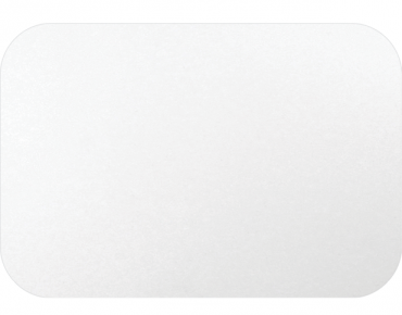 Large Rectangular Catering Container Lids (suit CA-RFC460) White - Castaway