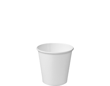 4oz White Single Wall Paper Hot Cup - Castaway