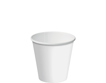 6oz White Single Wall Paper Hot Cup - Castaway