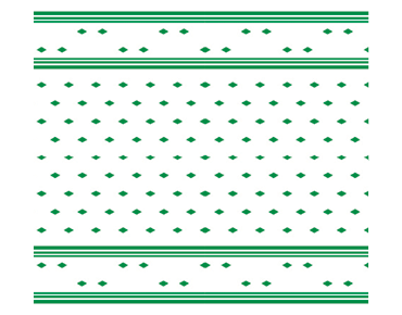 Paper Table Cover Roll, Diamond Pattern, 30m x 112cm Pine Green - Castaway