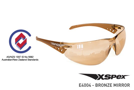 XSPEX' Safety Spec, Bronze Indoor/Outdoor Mirror  - Esko