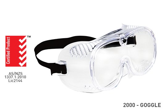 Economy Goggle Medium Impact Vented, AS/NZS Approved Pack 5 - Esko
