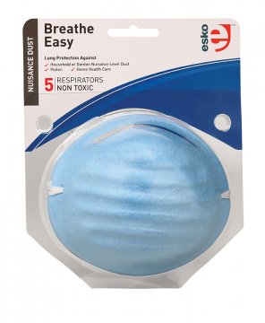 BREATHE EASY' Nuisance Dust Mask 5 Pack - Esko