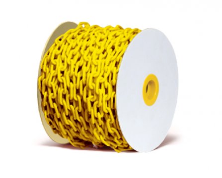 Plastic Chain Yellow 25m x 6mm - Esko