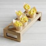 Cone display 10 hole tray 44 x 15 x 9cm - Vegware