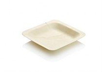 Pine tray 12 x 12 x 1.5cm Small, Pack 100 - Vegware