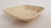 Tray Bamboo Pulp 12.5x12.5x2.0 cm, Carton 1200 - Vegware