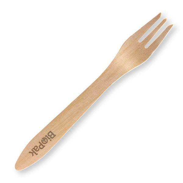 19cm Coated Fork - FSC 100% - Wood - BioPak