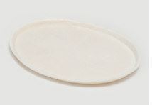 Plate Potatopak Oval Medium Natural 27x20x1cm, Pack 25 - Vegware