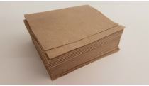 Serviette 1-ply unbleached recycled (fits dispenser) 27 x 21cm folded in 1/4, Carton 5000 - Vegware