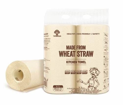 Kitchen Towels Wheat-Straw 2ply 180sh - Living Paper