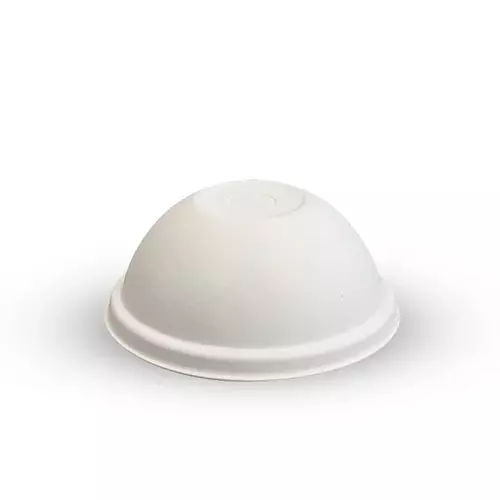 80mm Cold Paper BioCup Sugarcane Dome Lid - BioPak