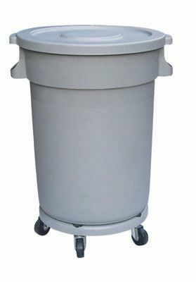 120L Round Bin with Lid & Detachable Wheels