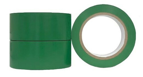 PVC Floor Marking Tape - Green, 48mm x 33m x 150mu  - Matthews