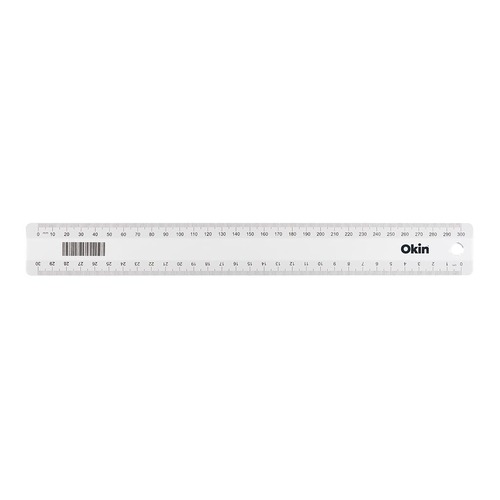 Okin Ruler Clear 30cm