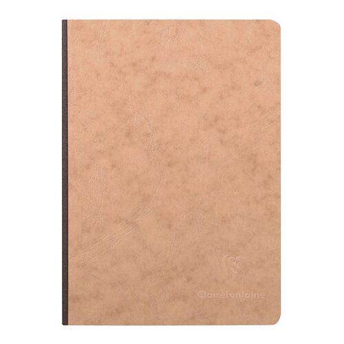Age Bag Clothbound Notebook A5 Blank Tobacco