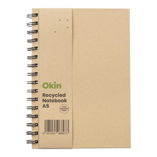 Okin Eco Spiral Hardcover Notebook A5