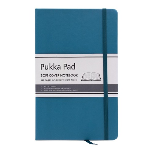 Pukka Signature Soft Cover Notebook 13x21cm Lined Teal