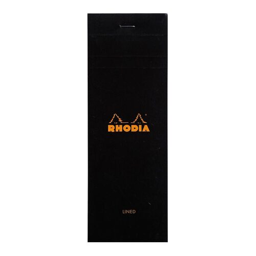 Rhodia Bloc Pad No. 8 Shopping Lined Black