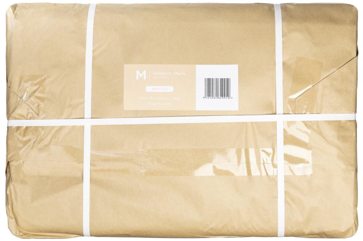 Newsprint Paper Sheets White, 700mm x 800mm, 45gsm - Matthews
