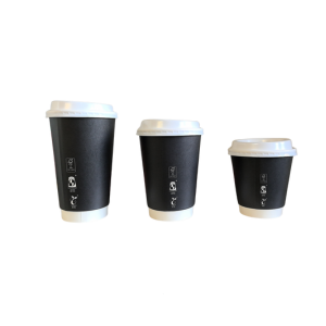 16oz Double Wall Paper Cup (Aqueous coating) Carton 500 - Fortune