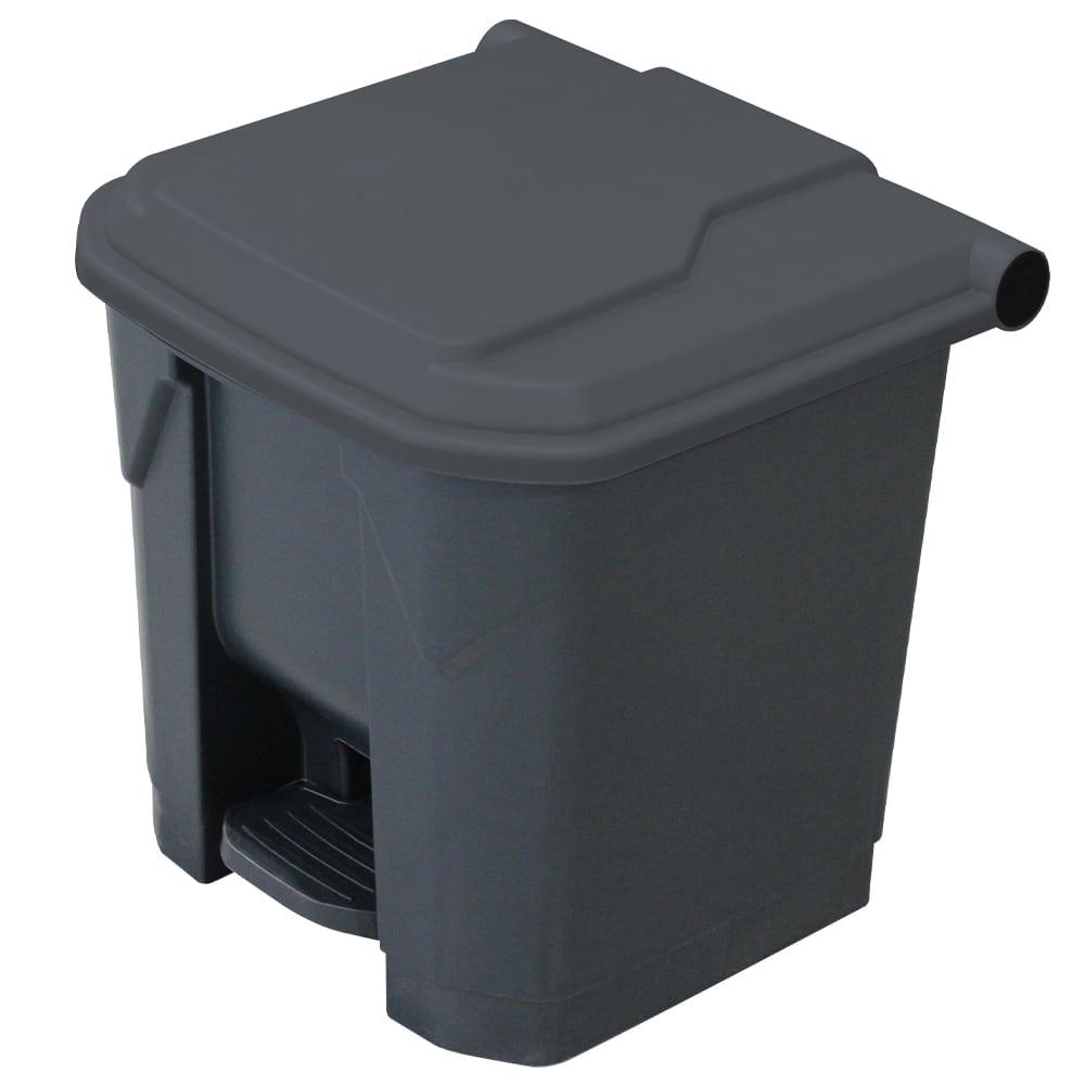 80L Pedal Bin Grey with Grey Lid